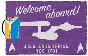 Zerbino Star Trek Welcome Aboard Cm 60X40 - Gp85396 Zerbino Star Trek Welcome Aboard Cm 60X40 - Gp85396
